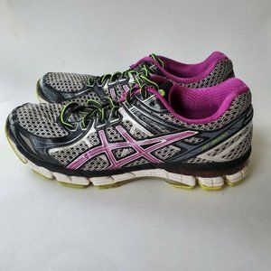 ASICS‎ Women's GT-2000 2 Athletic Running Shoe Size 8 Purple Black Gray Green